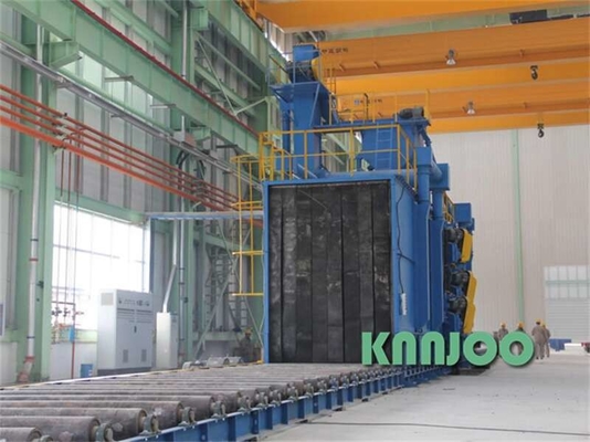 Macchina su misura 2-6kg/Min Abrasive Flow Rate 440V di granigliatura della struttura d'acciaio