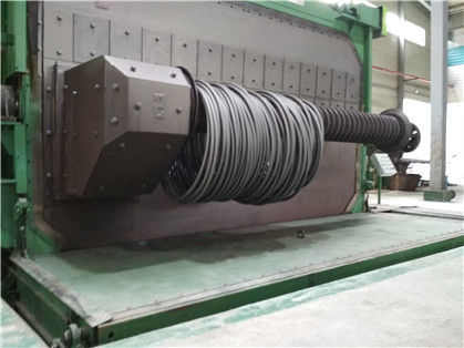 pulizia industriale della bobina del filo di acciaio a basso tenore di carbonio della macchina di granigliatura 15min/cycle