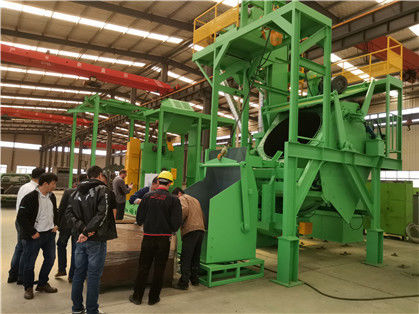 Alta macchina di granigliatura del tamburo di inclinazione di produttività 0.6m3 con il tamburo d'acciaio